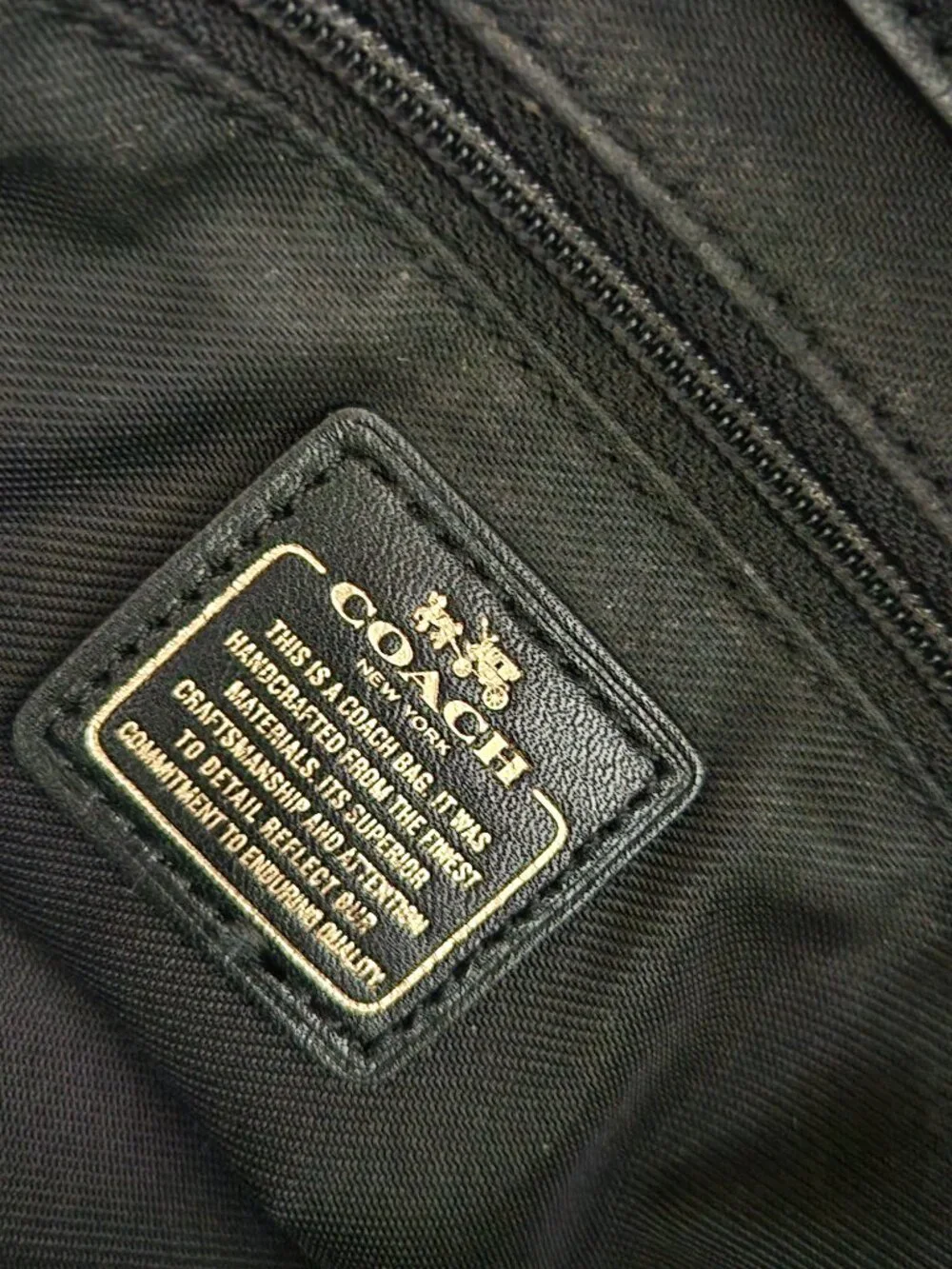 Coach Swagger Black Pebbled Leather Shoulder Bag Purse